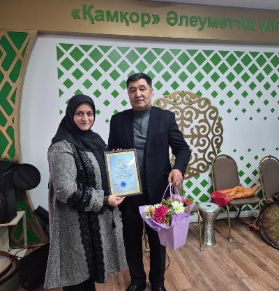 دیدار سونا احمدی از خانه سالمندان آلماتی (خانه اجتماعی قامقار)