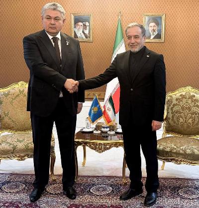 دیدار وزیر امور خارجه قزاقستان با وزیر امور خارجه جمهوری اسلامی ایران در تهران