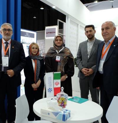 بازدید سرکنسول جمهوری اسلامی ایران در الماتی از پاویون اتاق بازرگانی تهران در نمایشگاه کازبیلد